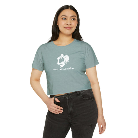 Mom's In His Love Crop Top (Multiple Colors)