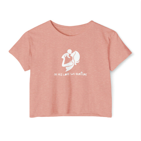 Mom's In His Love Crop Top (Multiple Colors)