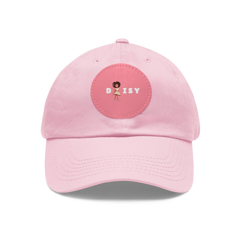 Daisy Dad Hat with Leather Patch (Round)