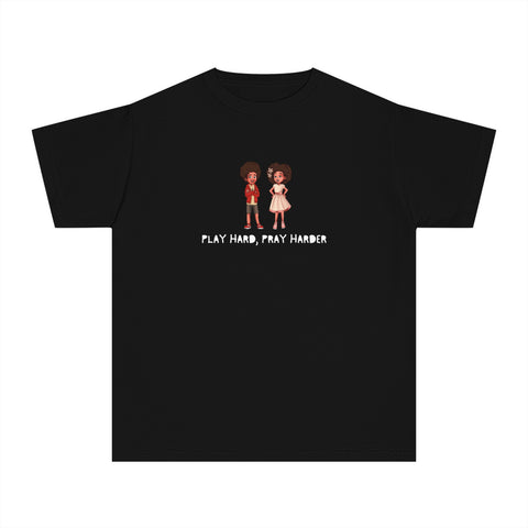 Big Kids Pray Harder Tee (Multiple Colors)