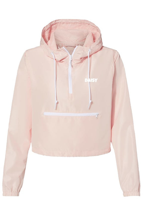 Light Pink Women's Crop Windbreaker