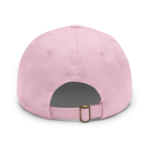 Daisy Dad Hat with Leather Patch (Round)