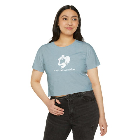 Mom's In His Love Crop Top (Multiple Colors)