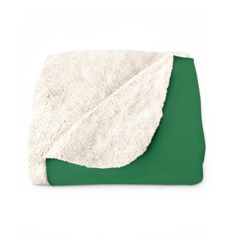 Green Apple Sherpa Fleece Blanket