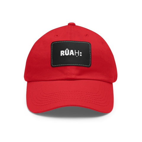 RUAH Dad Hat with Leather Patch (Rectangle)