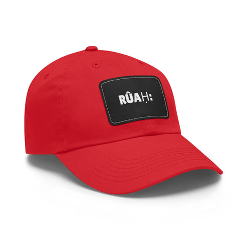 RUAH Dad Hat with Leather Patch (Rectangle)