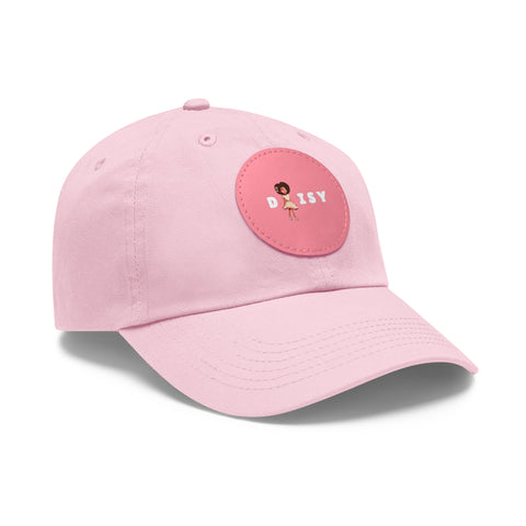 Daisy Dad Hat with Leather Patch (Round)