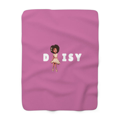 Daisy Pink Lemonade Fleece Blanket